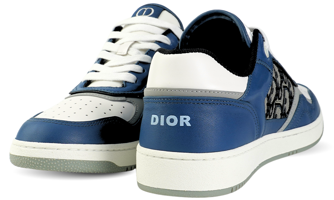 Dior B27 Low Blue Cream Dior Gray Beige Black Dior Oblique Jacquard Image