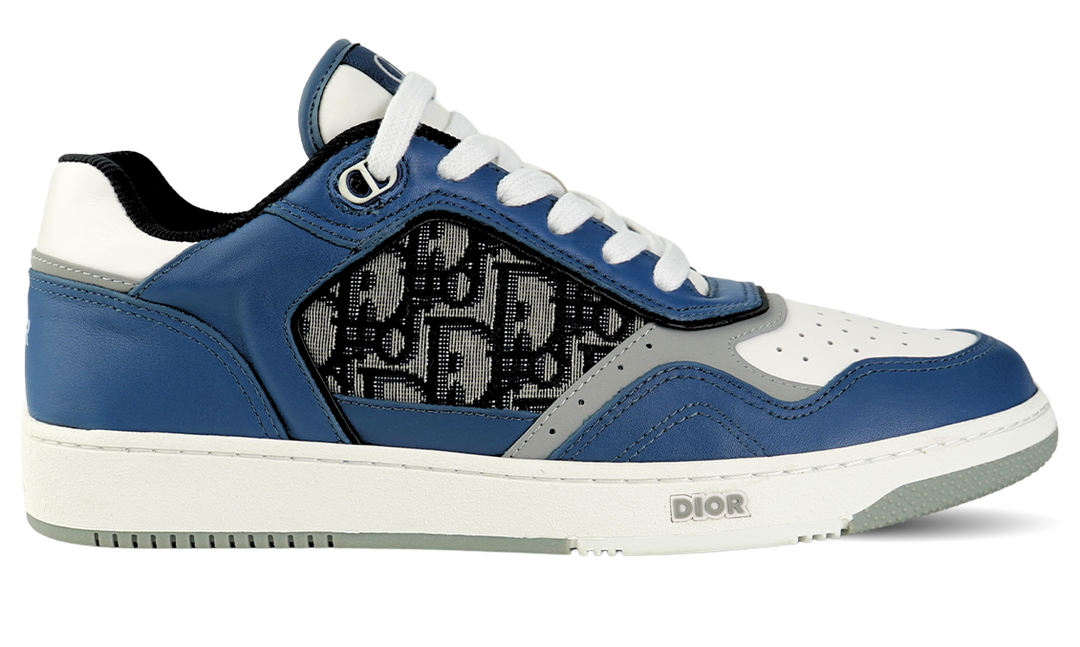 Dior B27 Low Blue Cream Dior Gray Beige Black Dior Oblique Jacquard Image