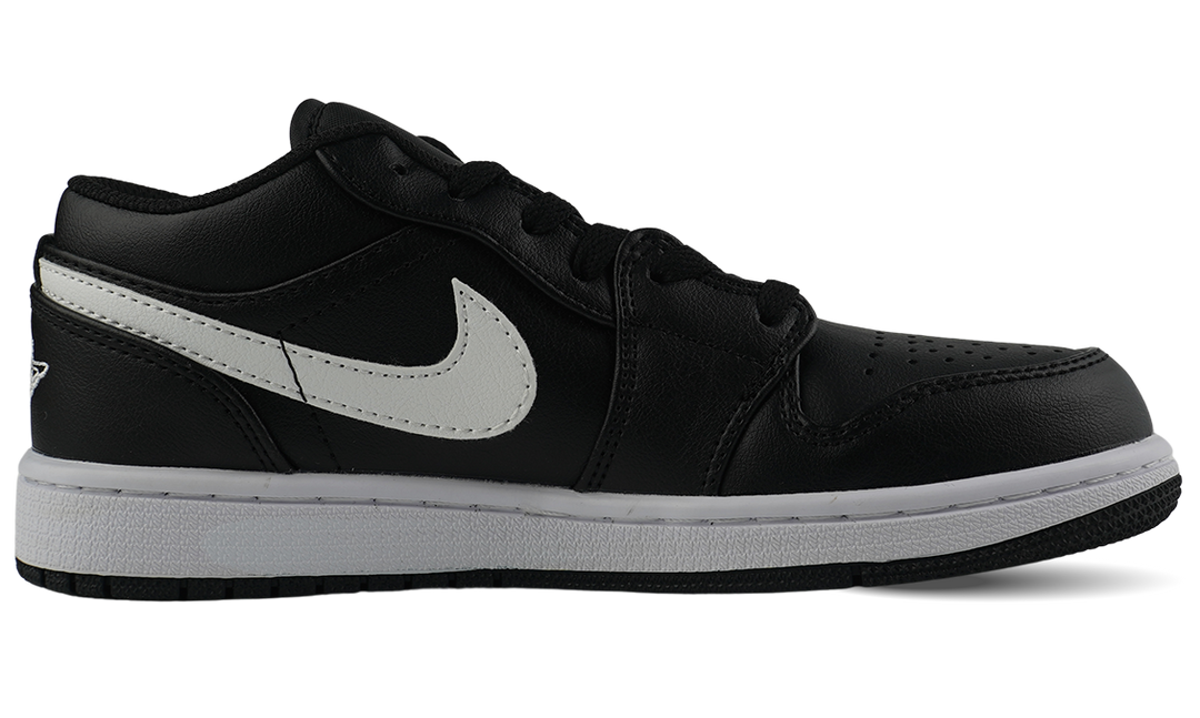 Nike Air Jordan 1 Low Leather Trainers Black/White Image