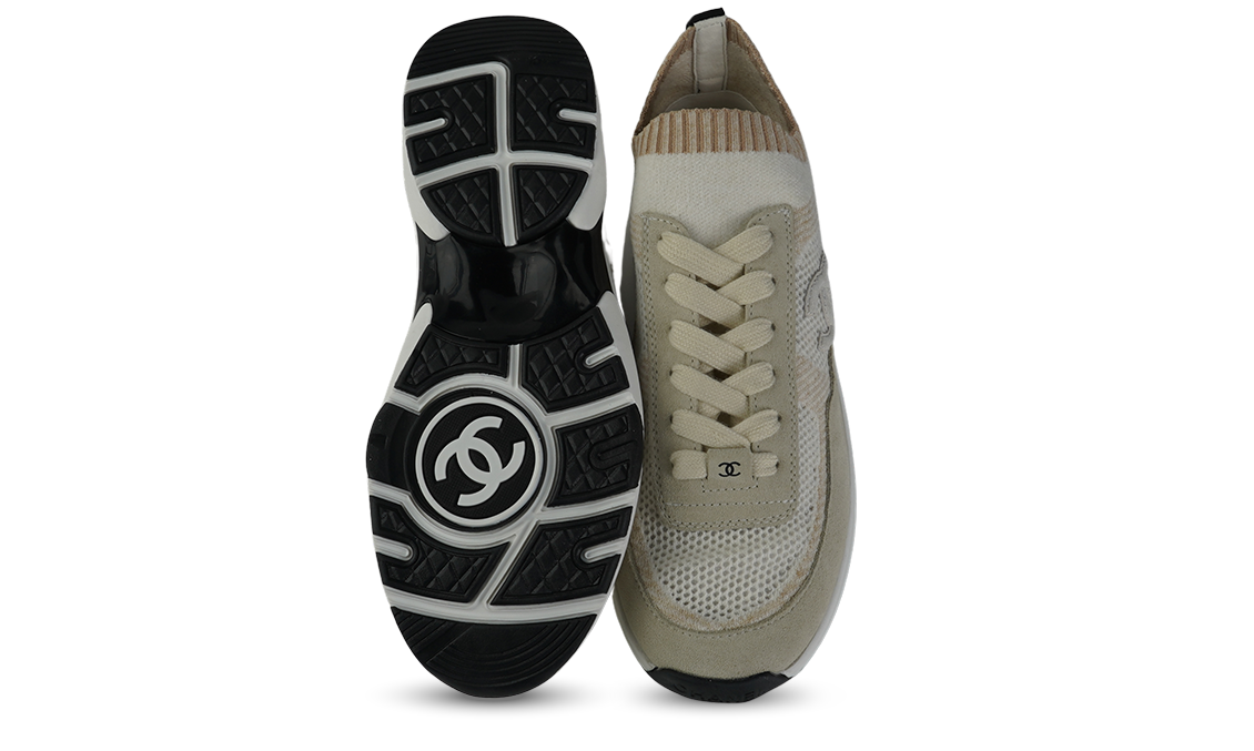 Chanel Sneakers, Beige Suede Image