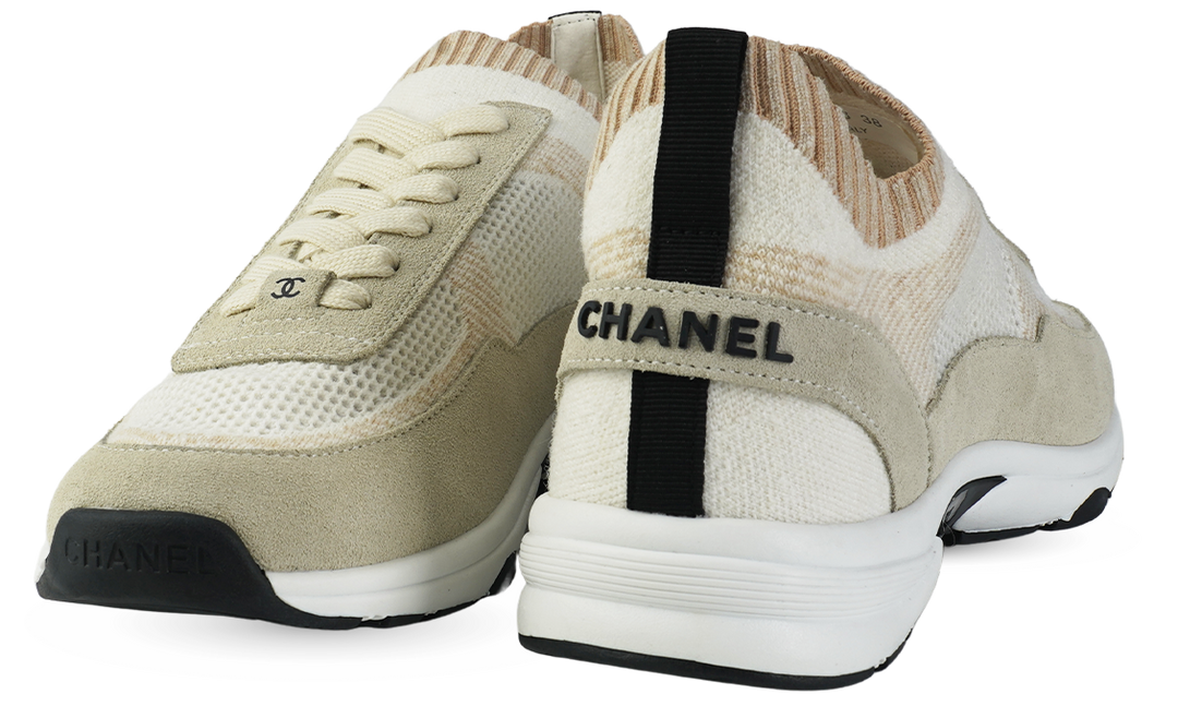 Chanel Sneakers, Beige Suede Image