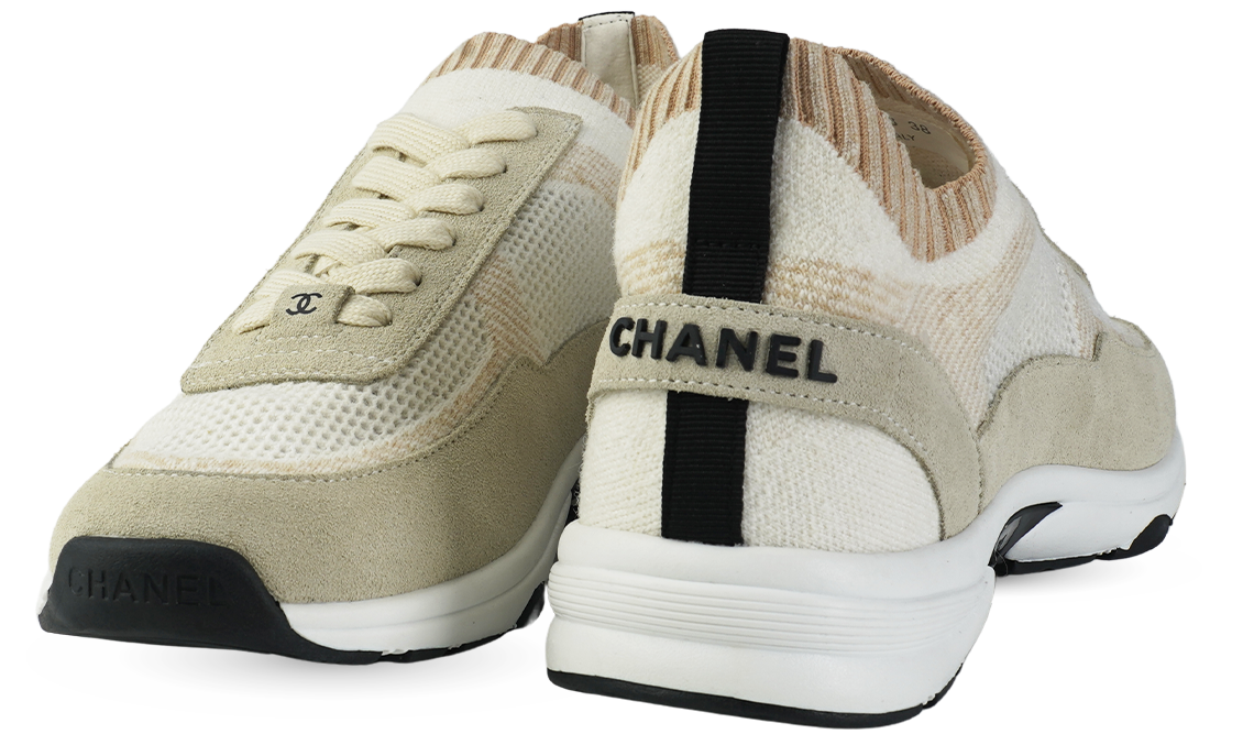 Chanel Sneakers, Beige Suede Image