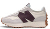 New Balance 327 Gray & Dark Red