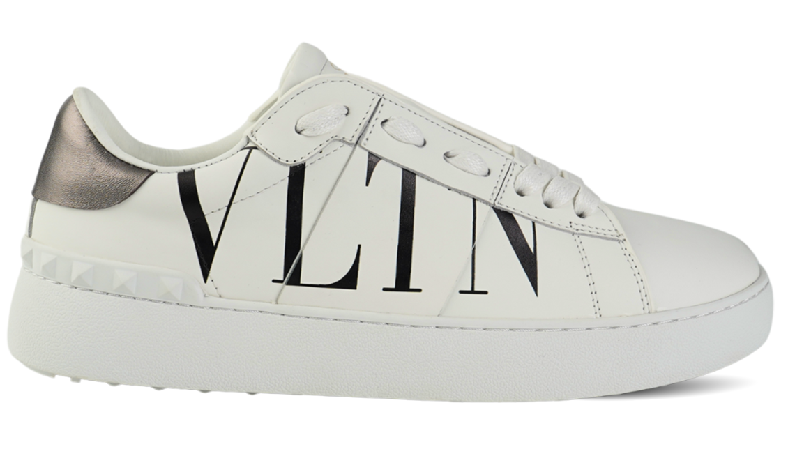 Valentino Garavani Open Sneaker in Calfskin Leather With VLTN Logo Print Image