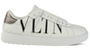 Valentino Garavani Open Sneaker in Calfskin Leather With VLTN Logo Print