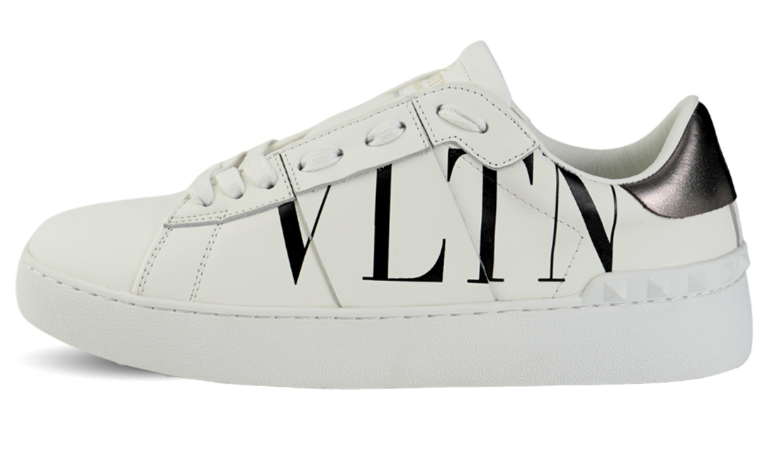 Valentino Garavani Open Sneaker in Calfskin Leather With VLTN Logo Print Image