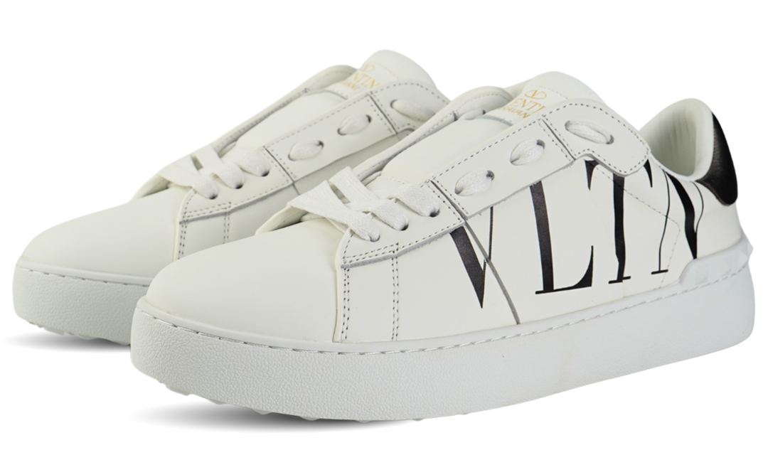 Valentino Garavani Open Sneaker in Calfskin Leather With VLTN Logo Print Image