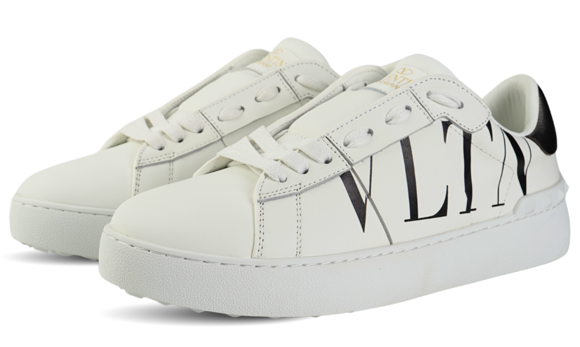 Valentino Garavani Open Sneaker in Calfskin Leather With VLTN Logo Print Image